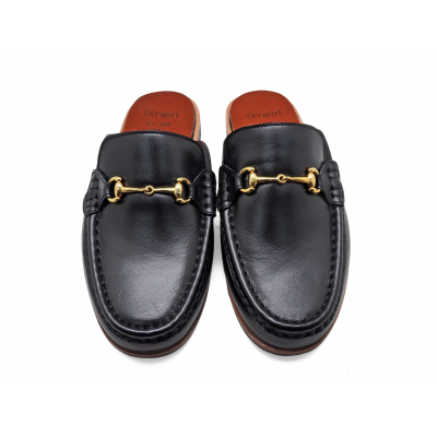 Loafer Mules SY-08 Black Nappa
